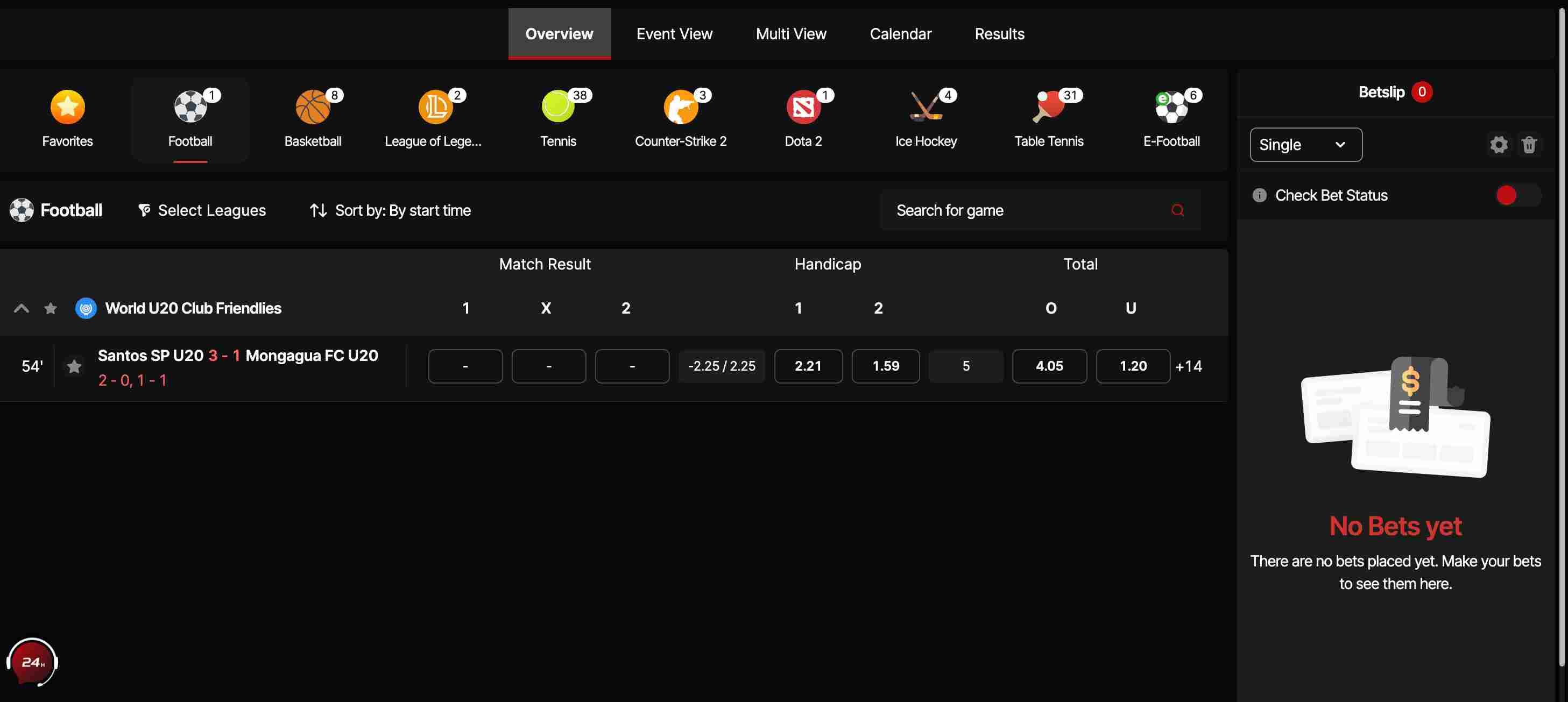 bora jogar live betting desktop screenshot